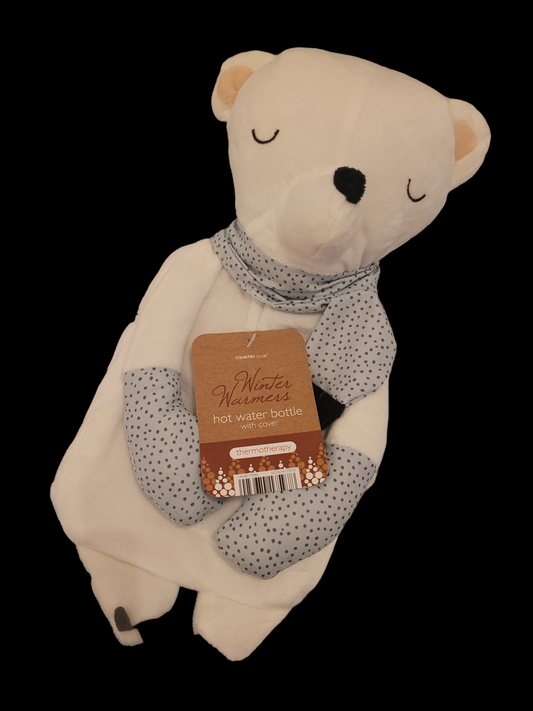 Novelty Christmas Hot Water Bottle - Polar Bear