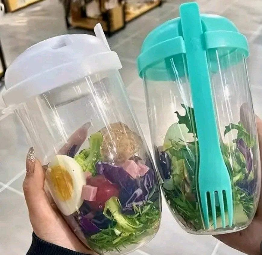 Salad Shaker Lunch Cup - Turquoise