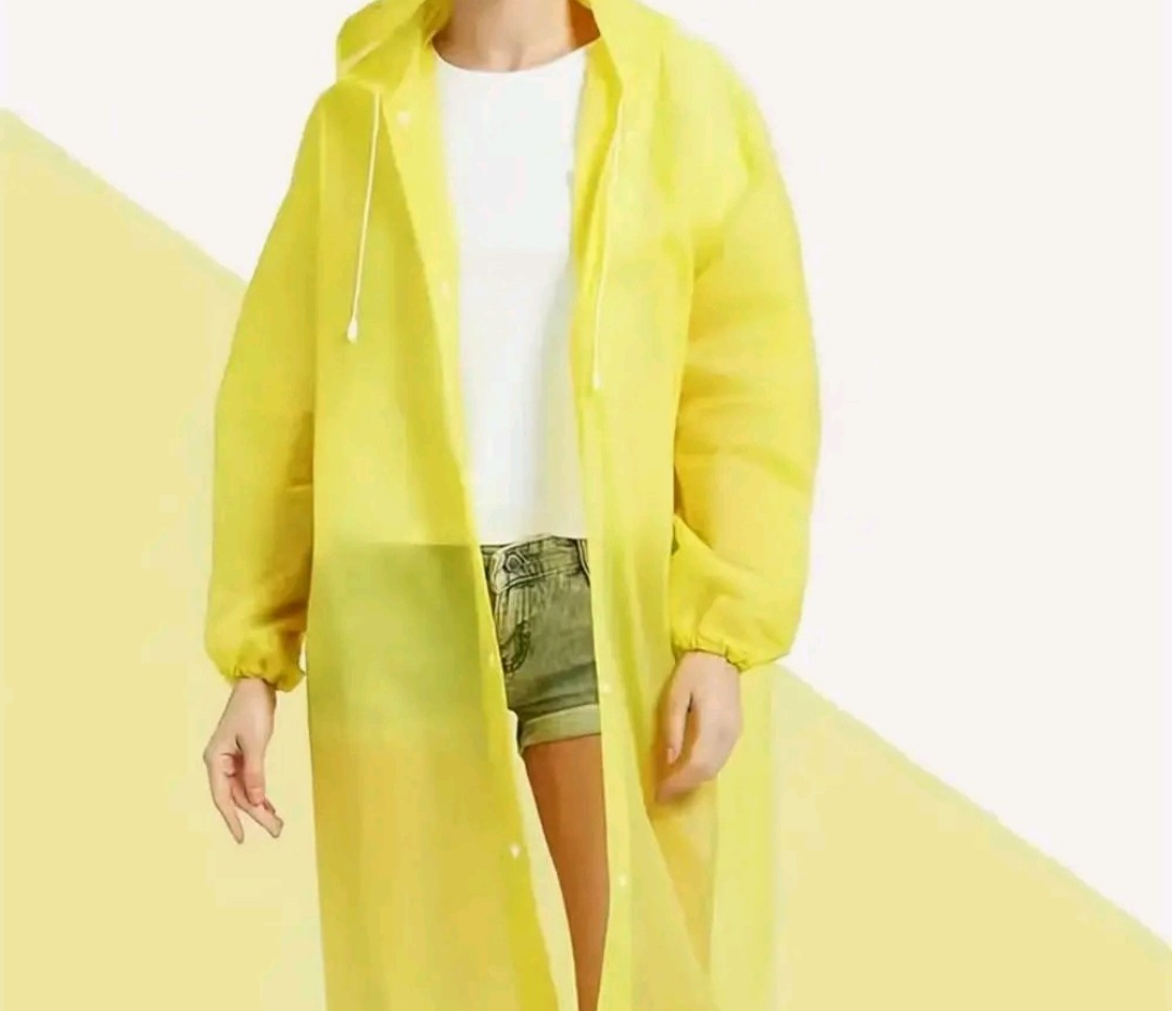 Light Weight Rain Coat -Yellow